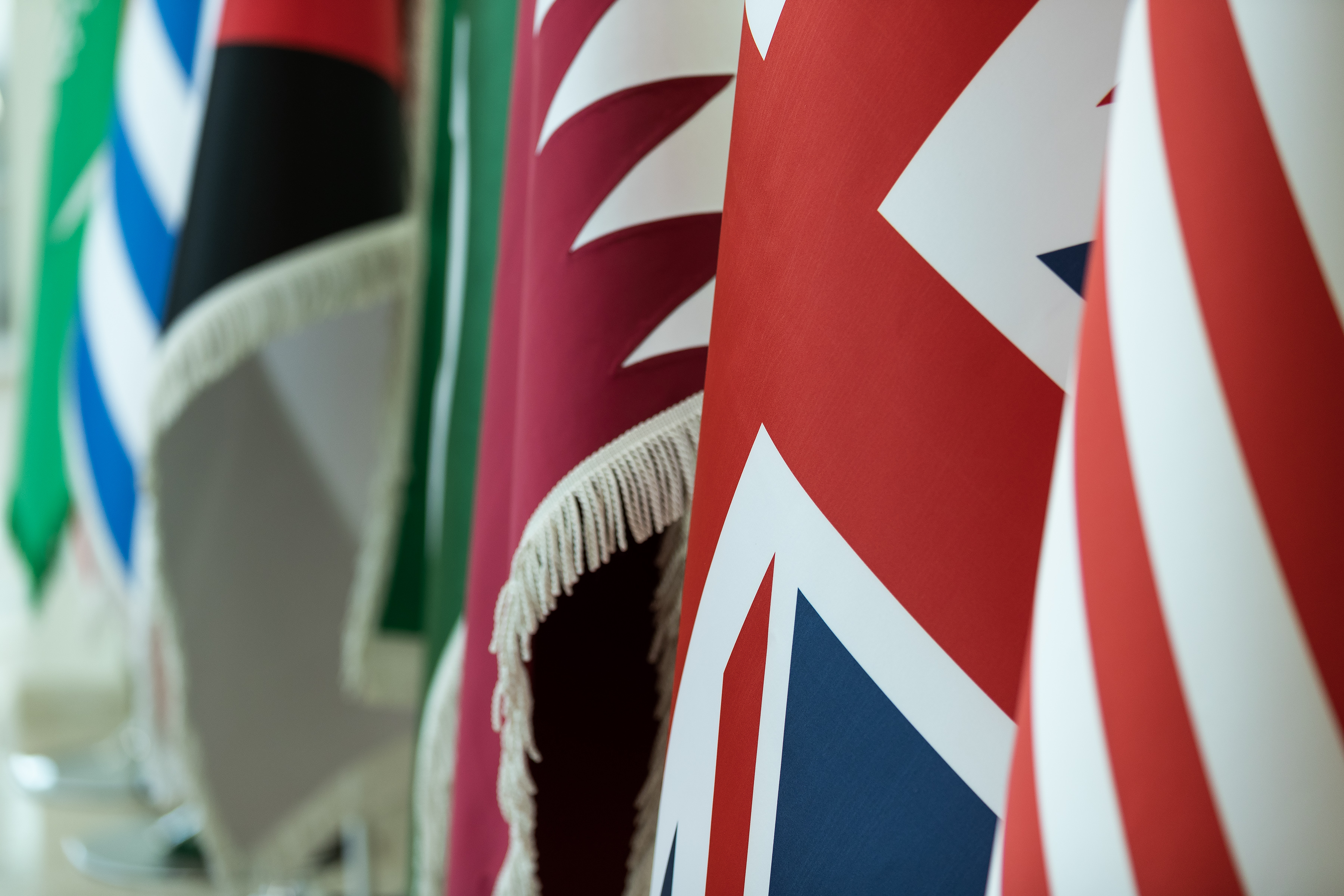 Image shows flags.